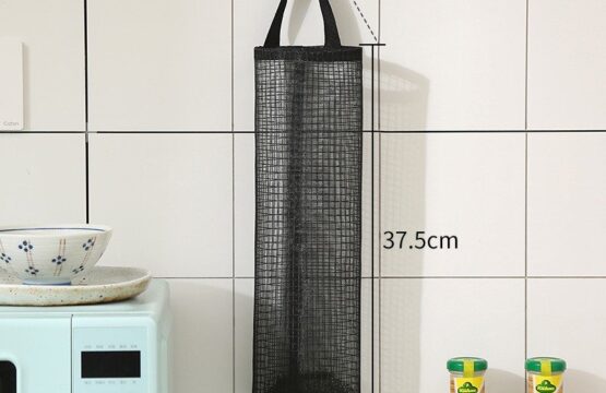 Grocery Storage Bag Dispenser Hanging Polyester Bag Organizer for Plastic Bags - Image 3