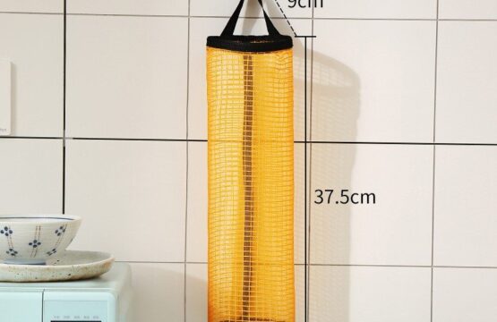 Grocery Storage Bag Dispenser Hanging Polyester Bag Organizer for Plastic Bags - Image 5