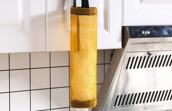 Grocery Storage Bag Dispenser Hanging Polyester Bag Organizer for Plastic Bags - Image 10