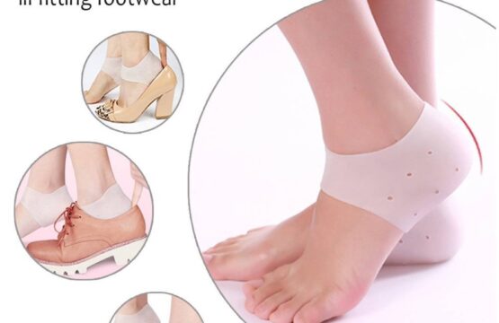 Silicone Heel Anti-Cracking Socks (1 Pair)