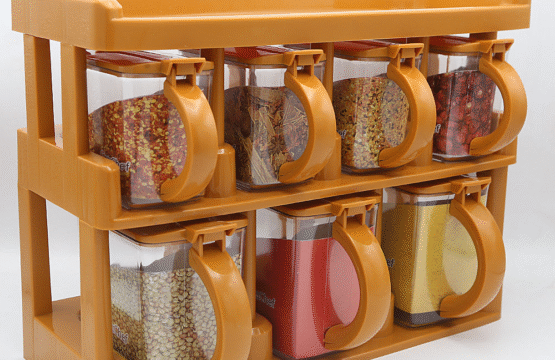 Master Chef Spice Rack 7 Jars Set - Image 2