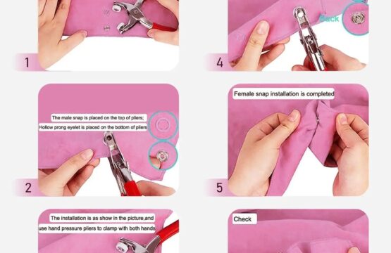 Metal Snap Button Plier with 50 Buttons - Image 2