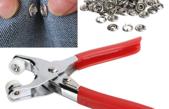Metal Snap Button Plier with 50 Buttons