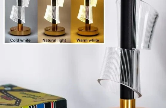 Modern LED Table Lamp with USB Charging - Image 2