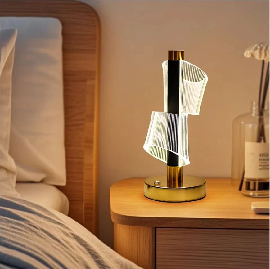 Modern LED Table Lamp with USB Charging