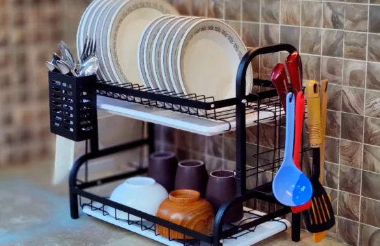 Multi Tiered Dish Rack Organizer – Stainless Steel Rack for Kitchen Storage - Image 3