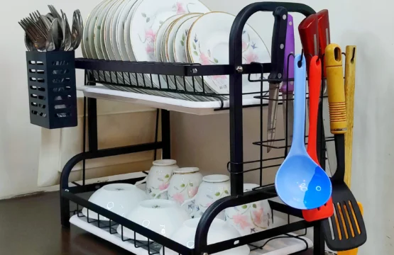 Multi Tiered Dish Rack Organizer – Stainless Steel Rack for Kitchen Storage - Image 5