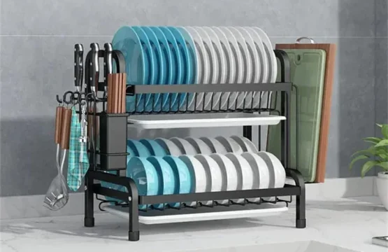 Multi Tiered Dish Rack Organizer – Stainless Steel Rack for Kitchen Storage - Image 11