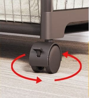 Multifunctional Cloth Rack With Wheels - Image 9