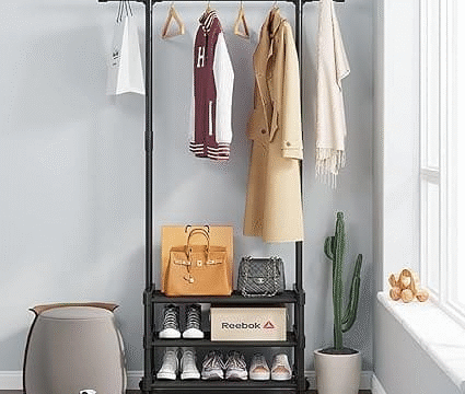 Multifunctional Cloth Rack With Wheels - Image 10
