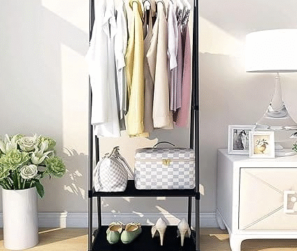Multifunctional Cloth Rack With Wheels - Image 5