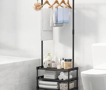 Multifunctional Cloth Rack With Wheels - Image 8