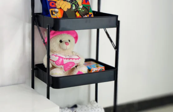 Multifunctional Foldable 3 Tier Metal Trolley