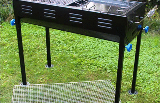 Portable Japanese Barbecue Grill – Stainless Steel, Compact & Adjustable