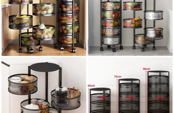 Premium Round Metal Trolley - Image 8