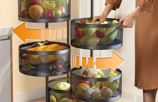 Premium Round Metal Trolley - Image 2