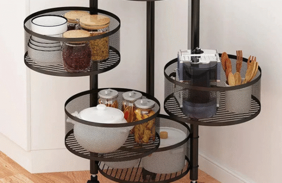 Premium Round Metal Trolley - Image 4