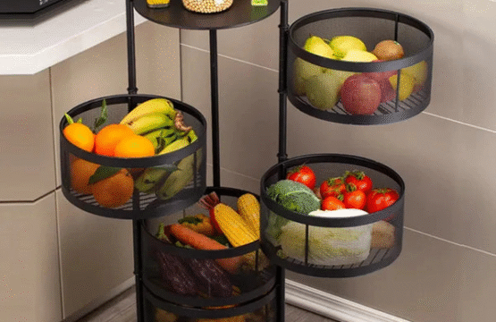 Premium Round Metal Trolley - Image 5