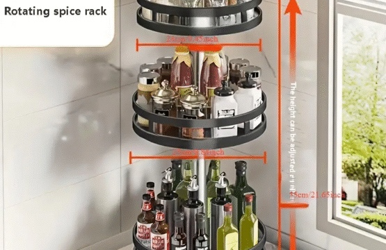 RoundRotating Spice Rack for Kitchen Counter - Image 3