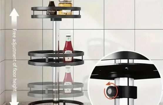 RoundRotating Spice Rack for Kitchen Counter - Image 9