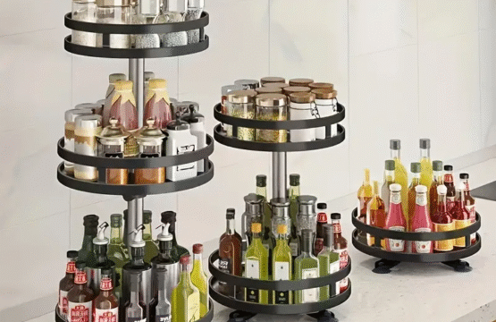 RoundRotating Spice Rack for Kitchen Counter - Image 8