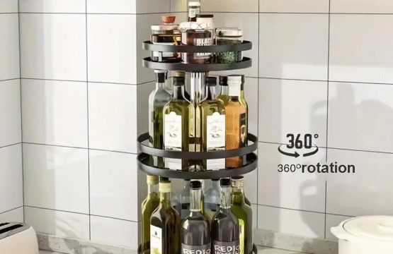 RoundRotating Spice Rack for Kitchen Counter - Image 7