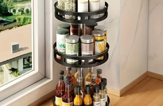 RoundRotating Spice Rack for Kitchen Counter - Image 6