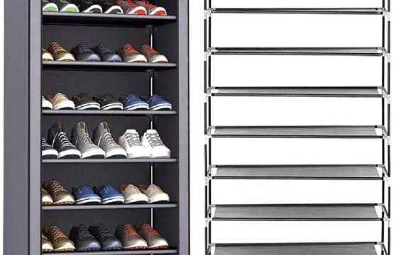 Shoe Rack With Fabric Cover Different Levels, Non-Woven Shoe Storage Cabinet, Waterproof And Moisture-Proof - Image 5