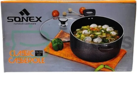 Sonex Non Stick Casserole Pot Glass Lid - Image 5