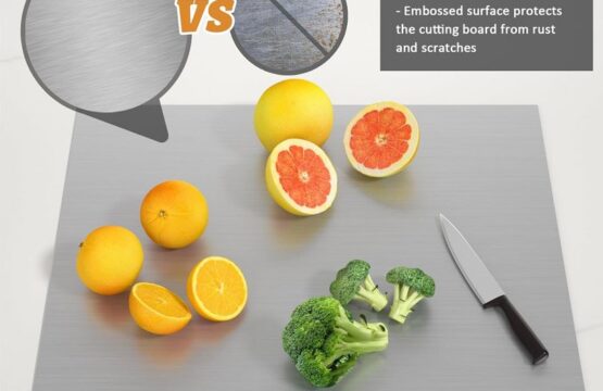 Stainless Steel Cutting Board – Large (50x40cm)