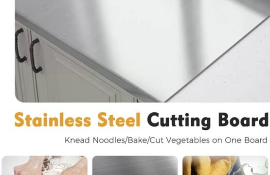 Stainless Steel Cutting Board – Large (50x40cm)