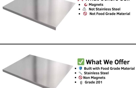 Stainless Steel Cutting Board – Large (50x40cm)