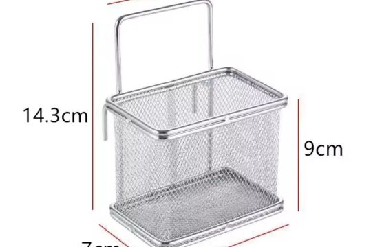 Stainless Steel Hot Pot Colander with Hook Fryer Mesh Skimmer & Food Strainer - Image 2
