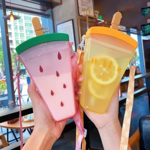 Stick Ice Cream Shape Water Bottle – 320ml Fun & Portable BPA-Free Bottle for Kids & Adults | Leakproof & Lightweight