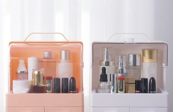 High-Capacity Portable Cosmetic Organizer with Drawers - Image 2