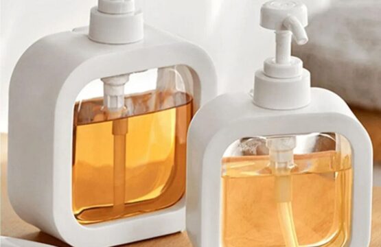 Transparent Square Shape Liquid Soap Dispense