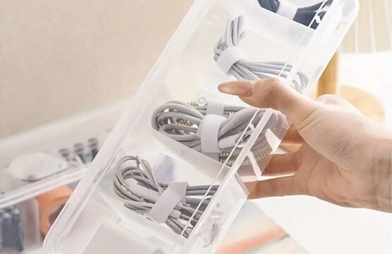 Transparent Storage Box with 5 Compartments Plastic Organizer for Jewelry, Accessories & Small Items - Image 7