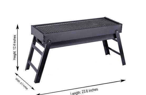 Portable BBQ Grill – Smoked Barbecue for Backyard, Picnic & Camping Compact & Easy to Use