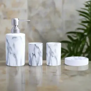 4Pcs Bart Set White ceramic