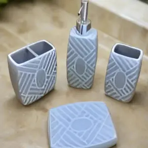 4Pcs Bath Set ceramic