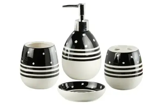 4Pieces Bath Set Red