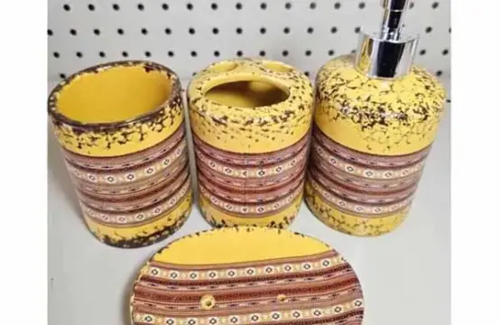 Ceramic 4 Pcs Bathroom Set