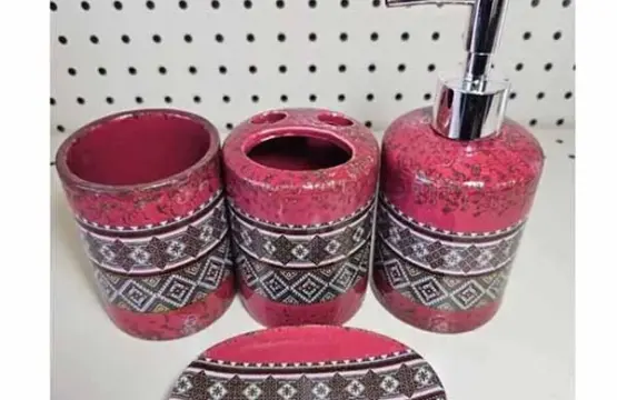Ceramic 4 Pcs Bathroom Set