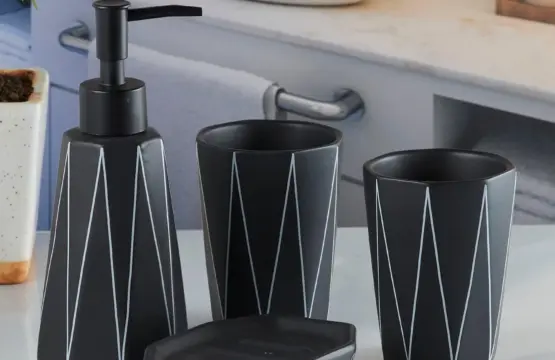 Ceramic Modern Bath Set of 4 - Image 4