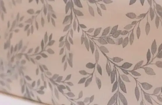 Grey Leaf Bed Sheet Set King Size 100 Cotton Botanical Comfy Bedding by ABJHome