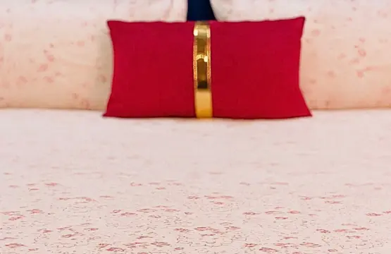 Pink Floral Bed Sheet Set King Size