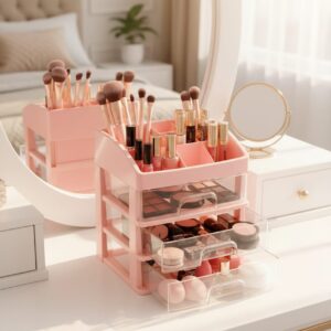 cosmetic organizer 3 layer