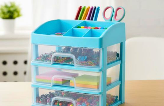 3 Layers Makeup Organizer Stand with Brush Holder - Image 6