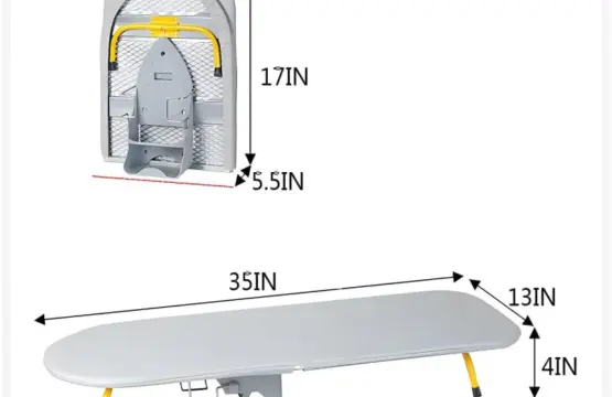 Folding Ironing Board Compact Portable Tabletop Ironing Stand - Image 6