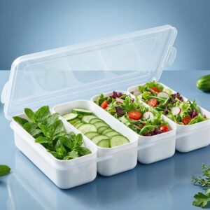 Fruits & Vegetables 4 Racks Fridge Organizer